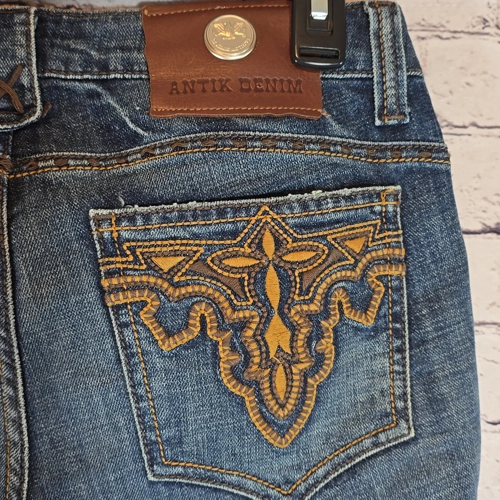 Antik Denim Long Jean Shorts Size 27